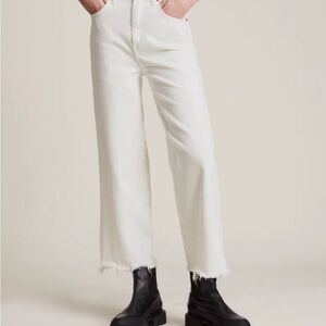 AllSaints Jeans women’s  100% cotton non stretchy  Jayce White Denim size 28